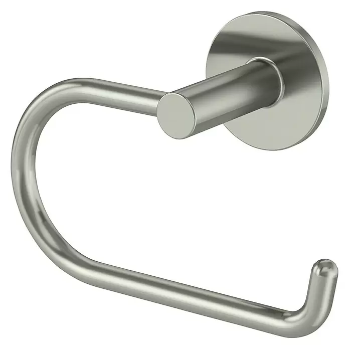 Toilettenpapierhalter Noa - Ohne Deckel, Nickel, Matt - Diagonale Ansicht