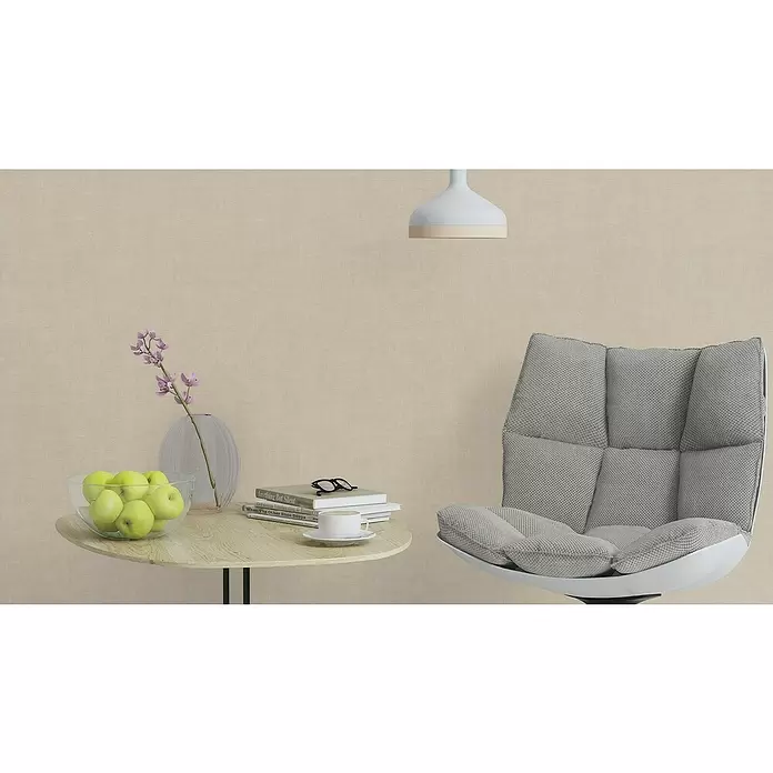 Rasch Vliestapete - Sand, Lebendige Struktur, Uni, 10,05 x 0,53 m - Stimmungsaufnahme