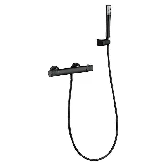 Imex Line Grifo termostático de ducha - Black gun metal - Vista angular