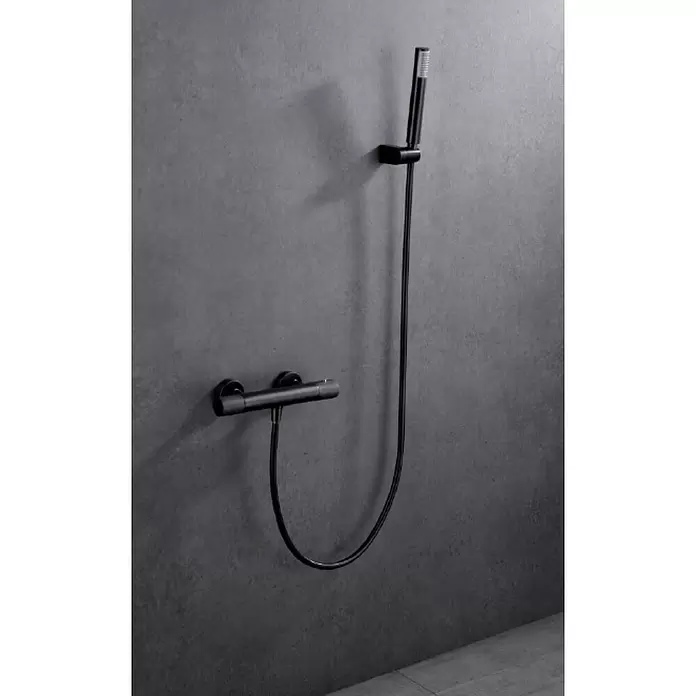 Imex Line Grifo termostático de ducha - Black gun metal - Foto ambiente