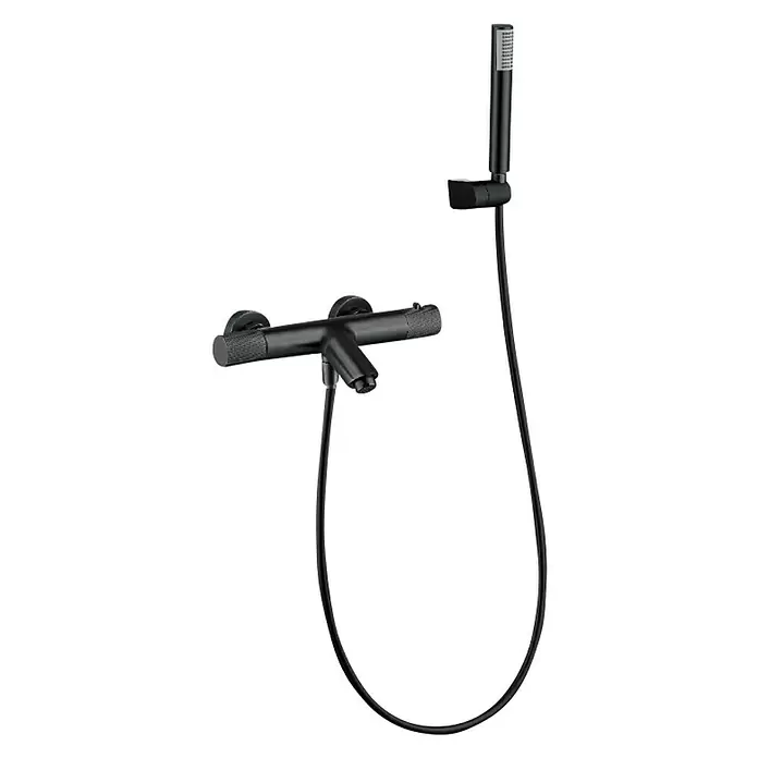 Imex Line Grifo termostático de bañera / ducha - Black gun metal - Vista angular