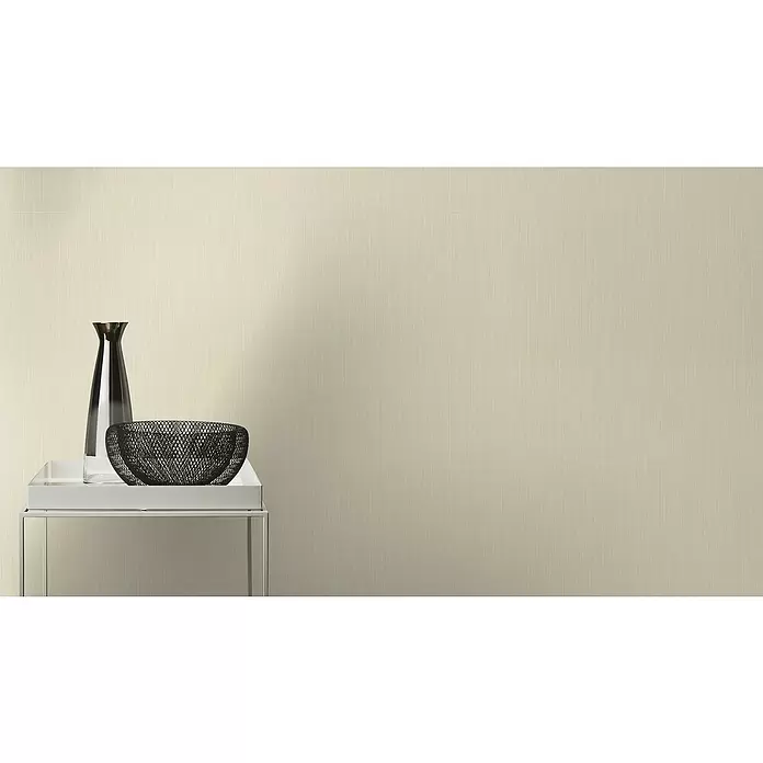 Barbara Home Collection Vliestapete - Sand, Uni, 10,05 x 0,53 m - Stimmungsaufnahme