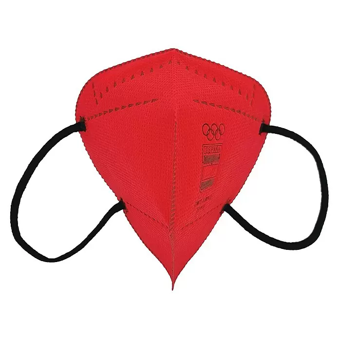 Mascarilla AIRNATECH Plus COE 2021 - Rojo, Lavable, 5 ud. - Vista frontal