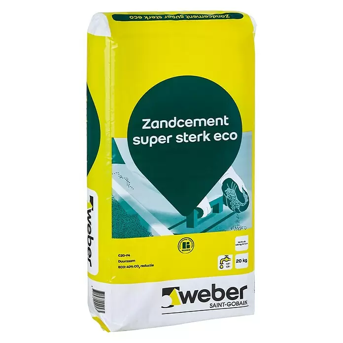 SG Weber Beamix Zandcementmortel - 20 kg, Grijs - Vooraanzicht