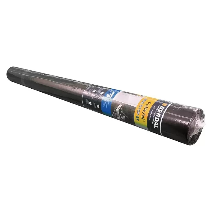 Foliefol Bouwfolie Multitop - 150 x 2.500 cm, Zwart - Diagonaal zicht