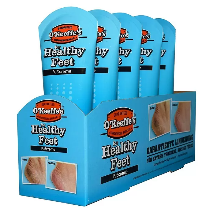 O'Keeffe's Fußcreme Healthy Feet - Tube, 85 ml - Diagonale Ansicht