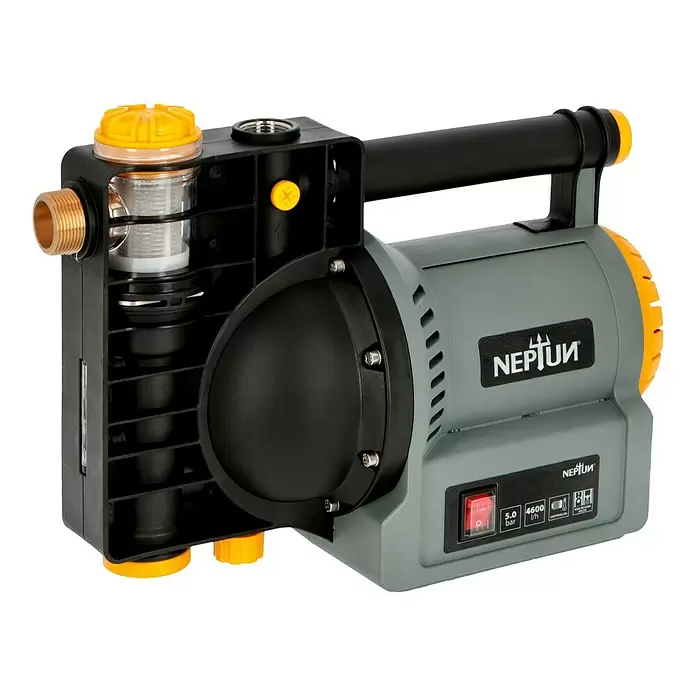Neptun Gartenpumpe NGP-E 120 - 1.100 W, Max. Fördermenge: 4.500 l/h - Diagonale Ansicht