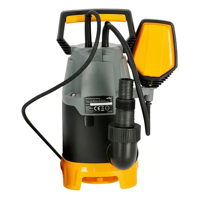 Neptun Schmutzwasserpumpe NSP-E 33 - 330 W, Max. Fördermenge: 9.500 l/h - Rückansicht