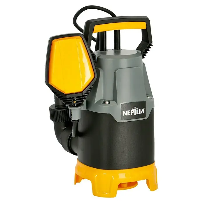 Neptun Schmutzwasserpumpe NSP-E 33 - 330 W, Max. Fördermenge: 9.500 l/h - Diagonale Ansicht