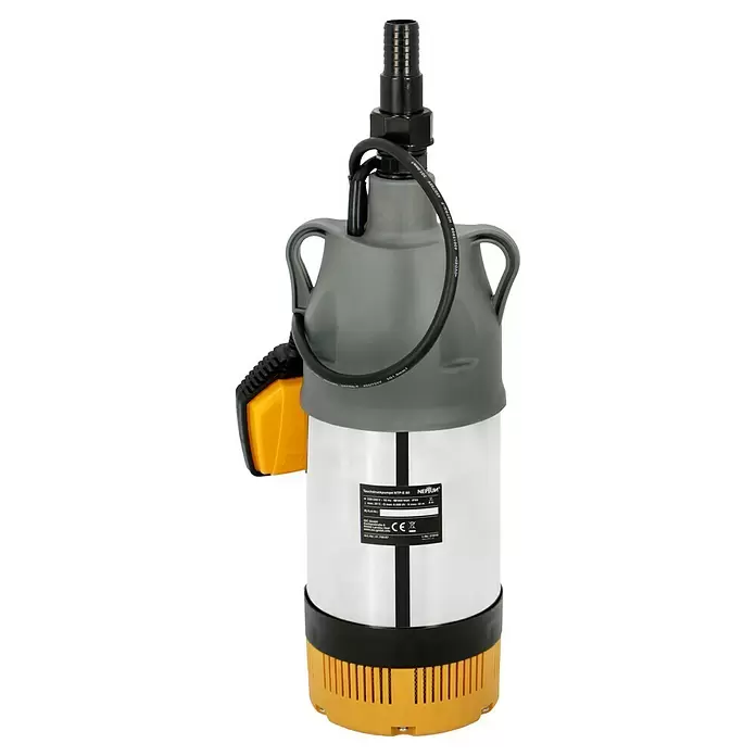 Neptun Drucktauchpumpe NTP-E 80 - 800 W, Max. Fördermenge: 6.000 l/h - Rückansicht
