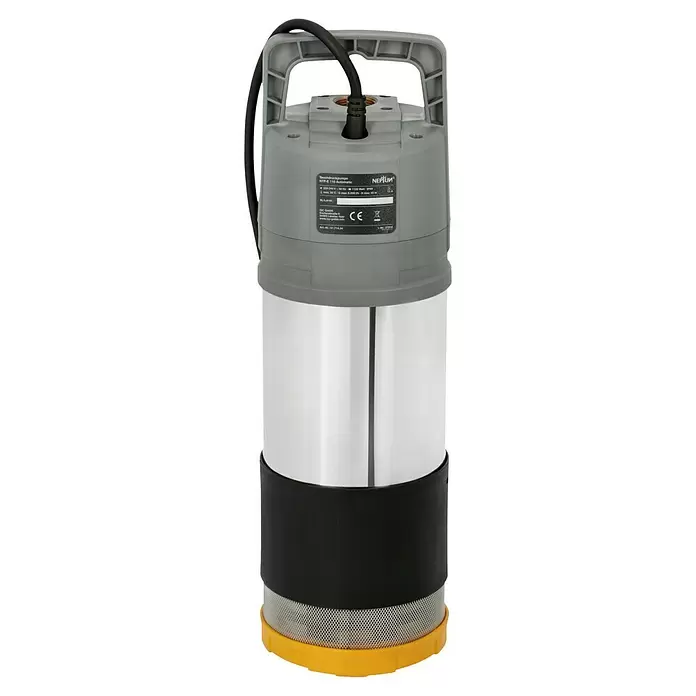 Neptun Drucktauchpumpe NTP-E 110 AUTOMATIC - 1.100 W, Max. Fördermenge: 6.000 l/h - Rückansicht