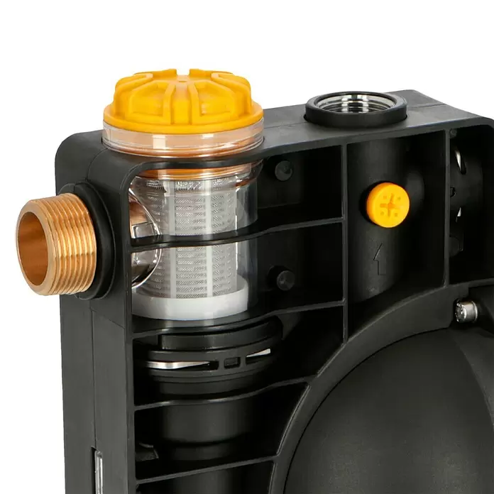 Neptun Hauswasserwerk NHW-E 120 - 1.100 W, Max. Fördermenge: 4.500 l/h, Max. Druck: 4,8 bar - Detailaufnahme