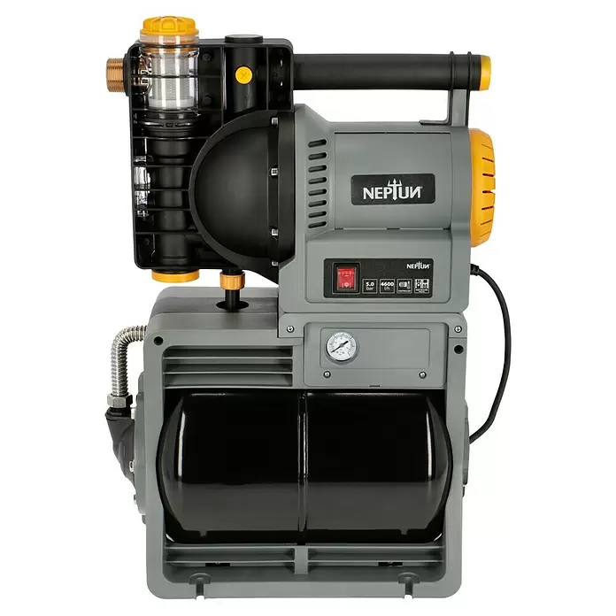 Neptun Hauswasserwerk NHW-E 120 - 1.100 W, Max. Fördermenge: 4.500 l/h, Max. Druck: 4,8 bar - Vorderansicht