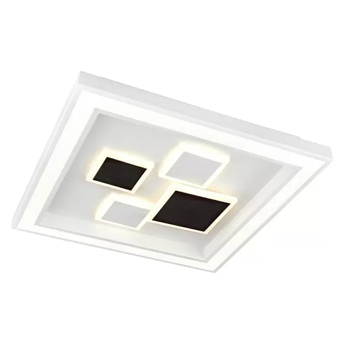 Globo LED stropna svjetiljka - 50 W, D x Š x V: 48 x 48 x 7 cm, Topla bijela - Pogled odozdo