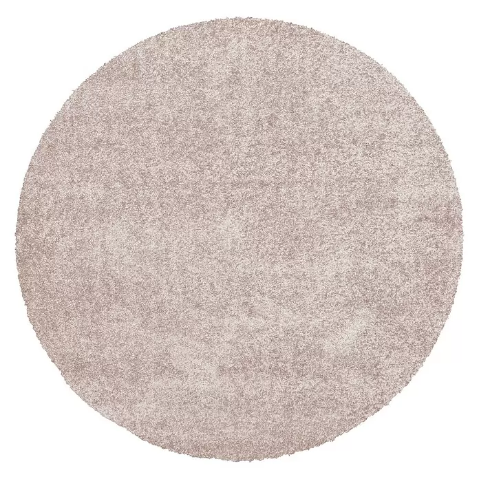 Alfombra redonda Tender - Rosa, Diámetro: 80 cm, 100% polipropileno - Vista descendente