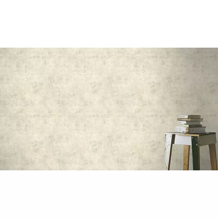 Rasch Vliestapete Beton - Creme, 10,05 x 0,53 m - Stimmungsaufnahme