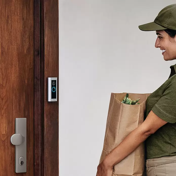 Ring Türklingel mit Kamera Video Doorbell Pro 2 - Anschlussart: Drahtgebunden, Nickel matt, 1536p HD - Stimmungsaufnahme