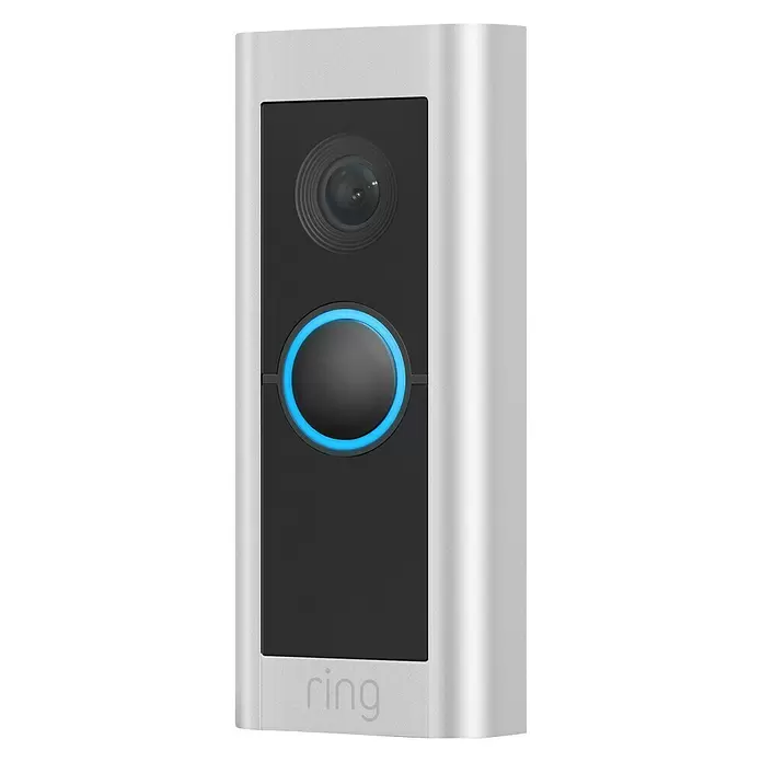 Ring Türklingel mit Kamera Video Doorbell Pro 2 - Anschlussart: Drahtgebunden, Nickel matt, 1536p HD - Diagonale Ansicht