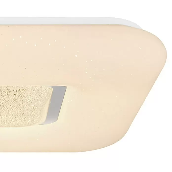 Globo LED-Deckenleuchte Trystan - L x B x H: 30 x 30 x 6 cm - Detailaufnahme