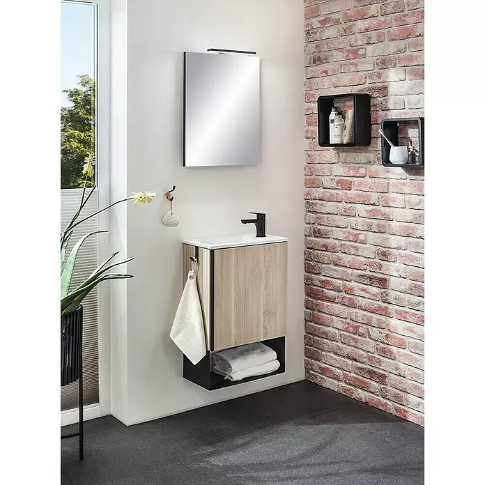 Riva Badmöbel-Set Indus - 46 cm, Birke, Matt - Stimmungsaufnahme