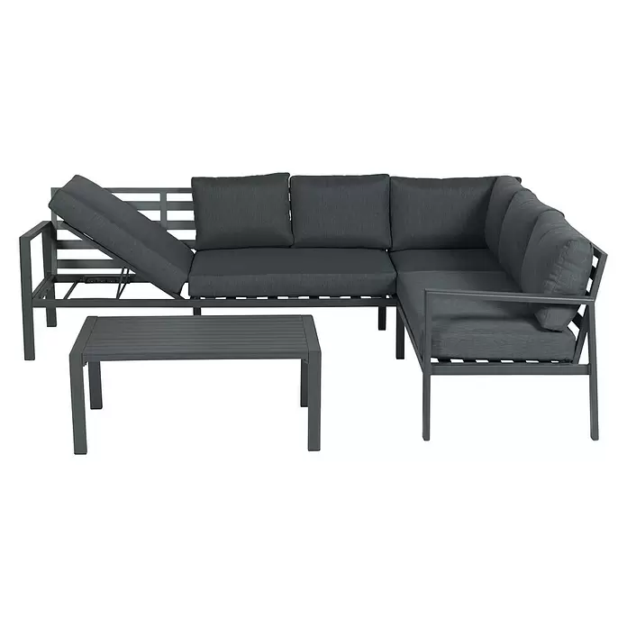 Conjunto de muebles Lexinton - 4 piezas, Negro - Vista frontal