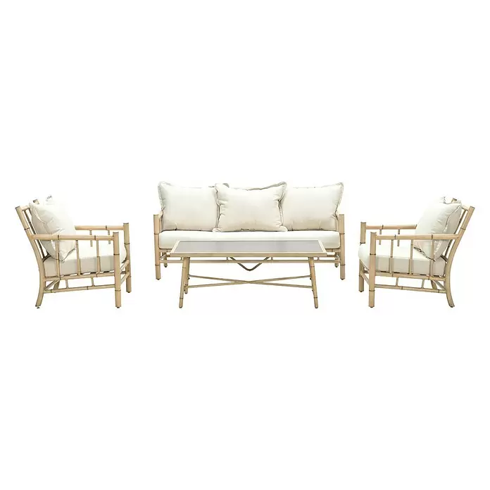 Conjunto de muebles Sumatra - 4 piezas, Natural - Vista frontal