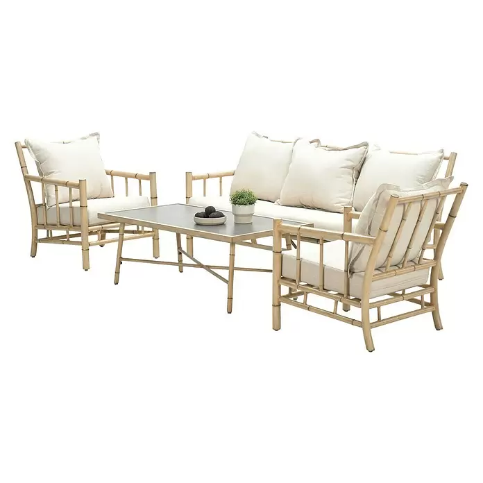 Conjunto de muebles Sumatra - 4 piezas, Natural - Vista angular