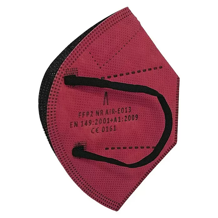 Mascarilla AIRNATECH AIR-E013® - FFP2, 5 ud., Granate - Vista de perfil derecho