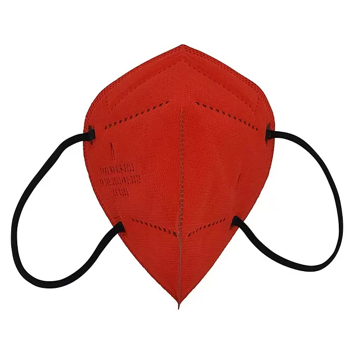 Mascarilla AIRNATECH AIR-E013® - FFP2, Contenido: 5 ud., Rojo - Vista frontal