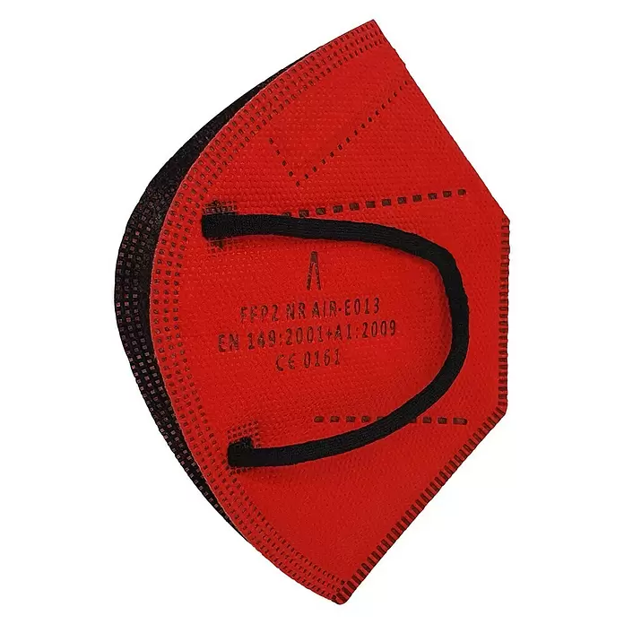 Mascarilla AIRNATECH AIR-E013® - FFP2, Contenido: 5 ud., Rojo - Vista angular