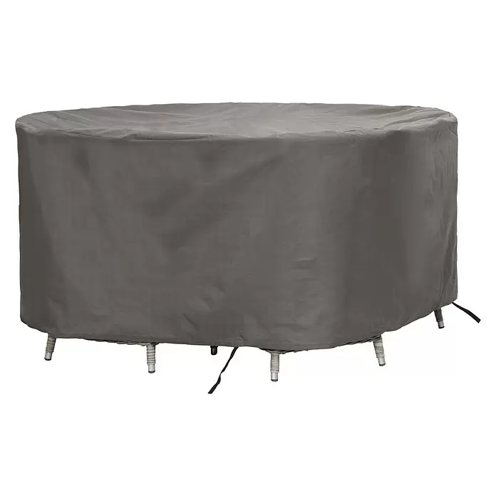 Winza Outdoor Covers Beschermhoes voor zitgroepen - Polypropyleen, Ø x h: 200 x 85 cm - Diagonaal zicht