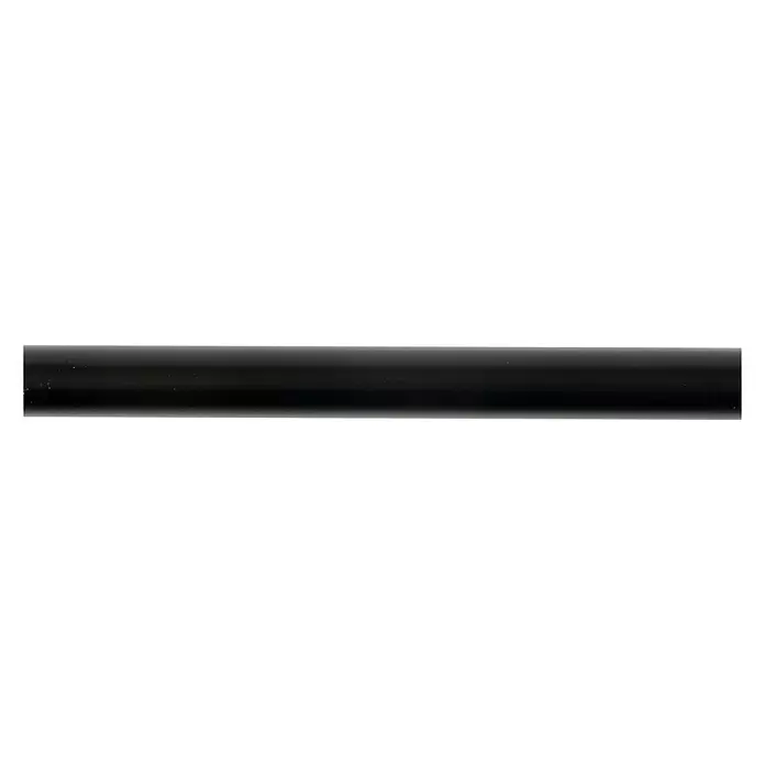 Barra para cortinas Ideas 12 - Negro, Largo: 150 cm, Diámetro: 12 mm - Vista frontal