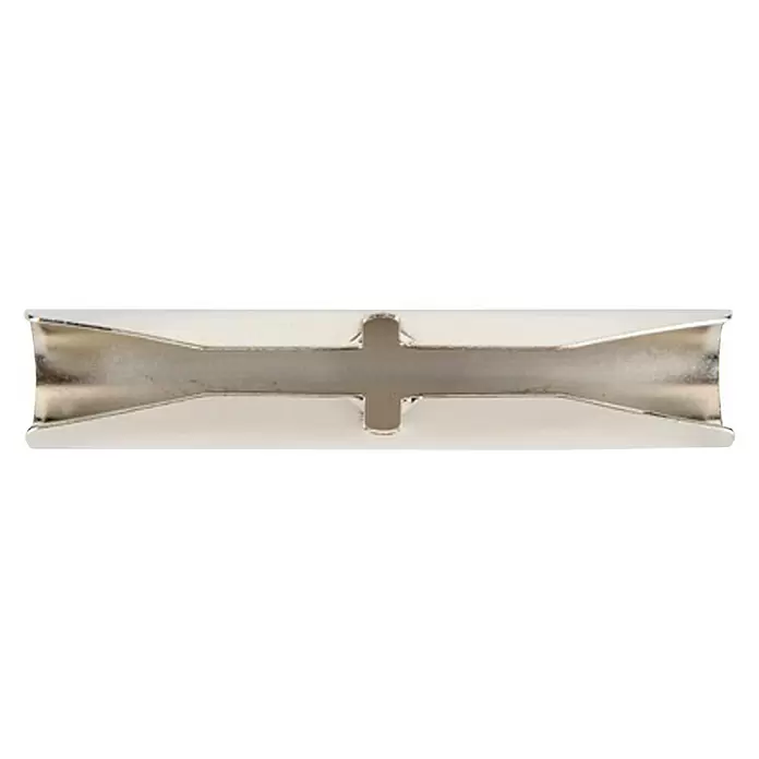 Elemento de unión de barra Antique - 9,8 x 2,05 x 1,8 cm, Gris - Vista descendente