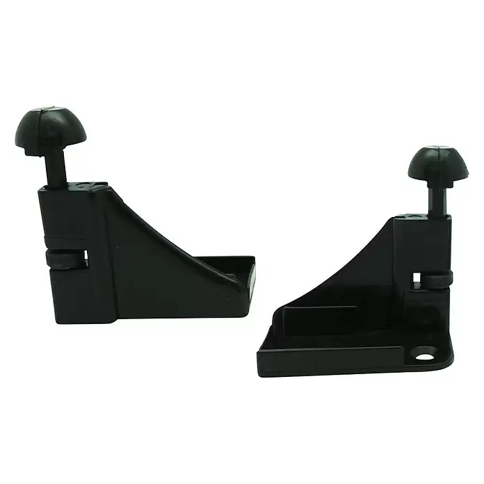 Micel Set de ganchos para mosquiteras - Negro, 2 ud. - Vista angular