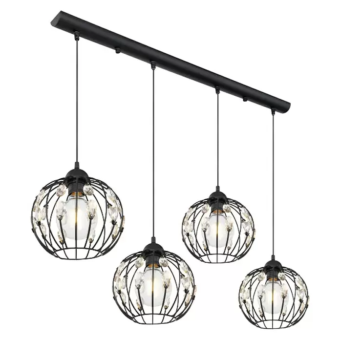Globo Pendelleuchte Hanako - L x B x H: 80 x 20 x 120 cm - Diagonale Ansicht