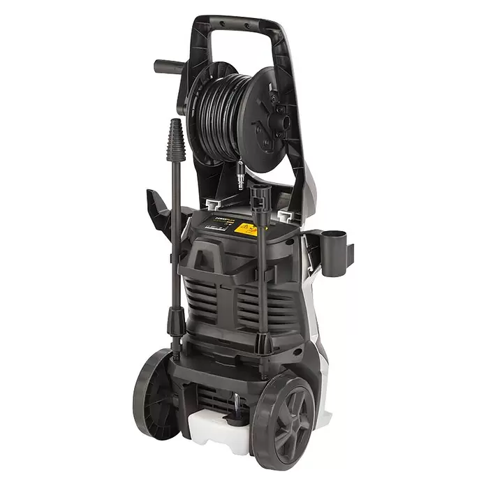 PowerPlus Hidrolimpiadora de alta presión POWXG90500 - 2.200 W, Presión máx.: 170 bar, Capacidad de bombeo: 450 l/h - Vista trasera