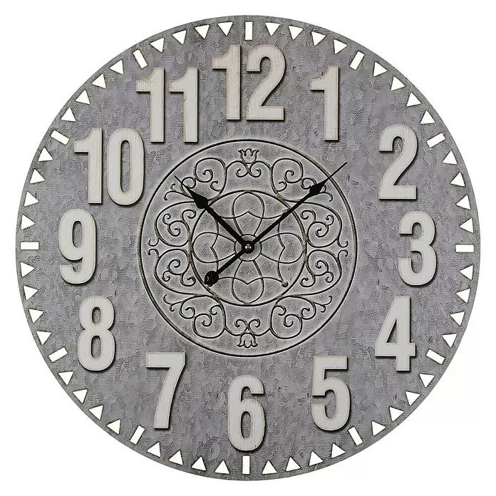 Reloj de pared Filigrana - Madera, Diámetro: 58 cm - Vista frontal