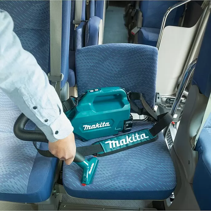 Makita Akku-Staubsauger DCL184Z - 18 V, Ohne Akku, 0,5 l - Anwendungsbeispiel