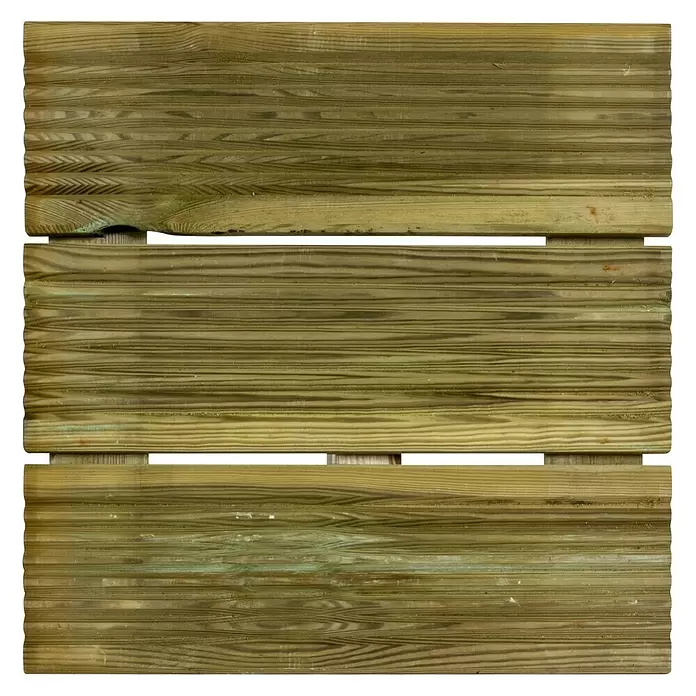 Terrastegel - 41 x 41 x 3,5 cm, Grenen - Vooraanzicht