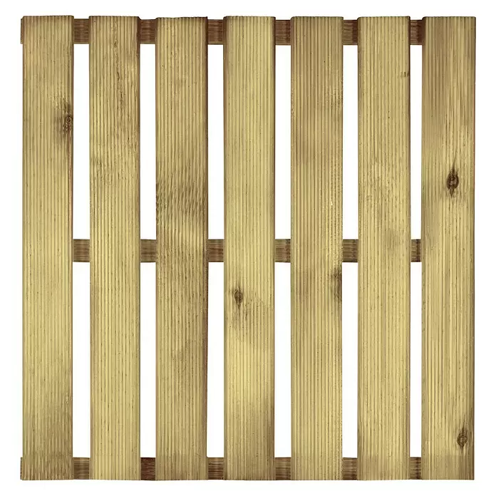 Terrastegel - 50 x 50 x 2,8 cm, Grenen, Groen - Vooraanzicht