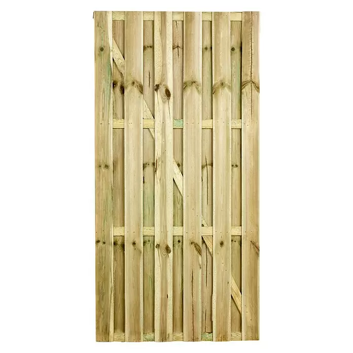 Tuinpoort Schotland - 180 x 90 x 2,8 cm, Grenen - Vooraanzicht