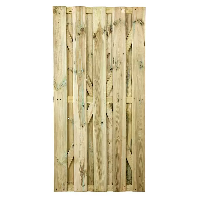 Tuinpoort Genau-Jumbo - 180 x 90 x 4,2 cm, Grenen - Vooraanzicht