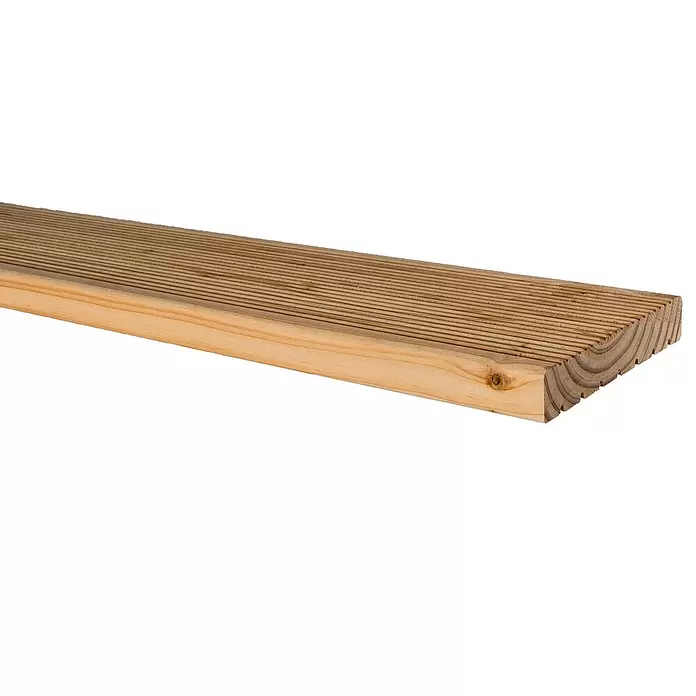 Vloerdeel voor terrassen - 300 x 13,8 x 2,4 cm, Hardhout - Close-up