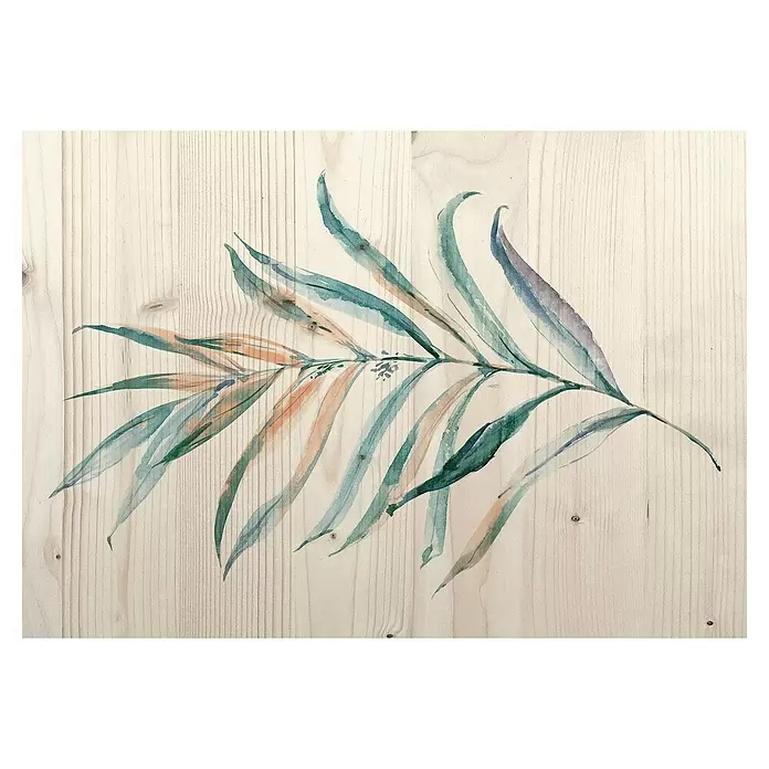 Armario de contadores madera Hoja - Hojas, 50 x 35 cm, Verde - Vista superior