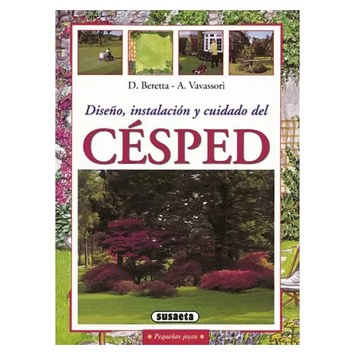 Libro de jardinería Diseño, instalación y cuidado del césped - Número de páginas: 80 - Vista superior
