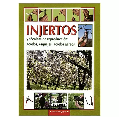 Libro de jardinería Injertos y técnicas de reproducción