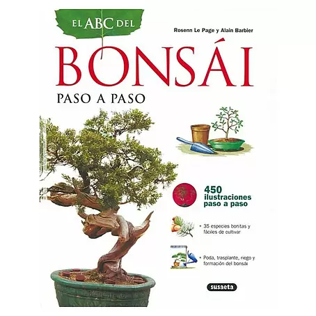 Libro de jardinería Bonsai: paso a paso