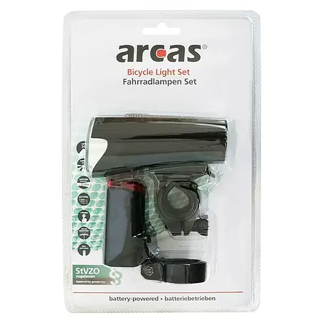 Fahrradbeleuchtungs-Set Arcas