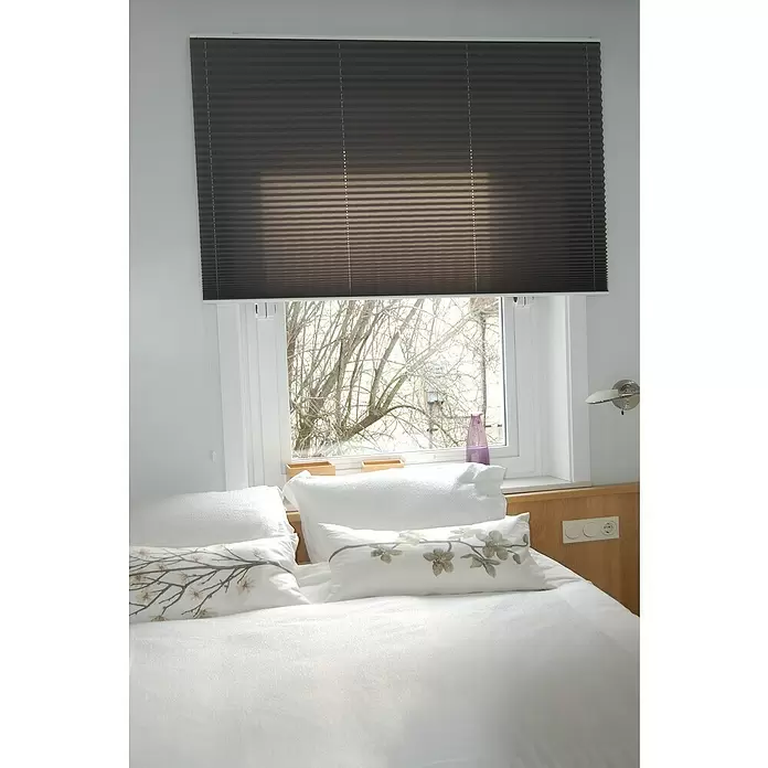 Estores plisados Easy - An x Al: 52 x 150 cm, Gris - Foto ambiente