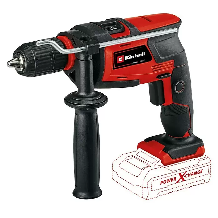 Bosch Akku-Schlagbohrmaschine TC-ID 18 Li-Solo - 18 V, Leerlaufdrehzahl: 0 U/min - 2.600 U/min - Diagonale Ansicht